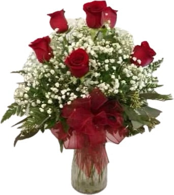 Half Dozen Red Roses