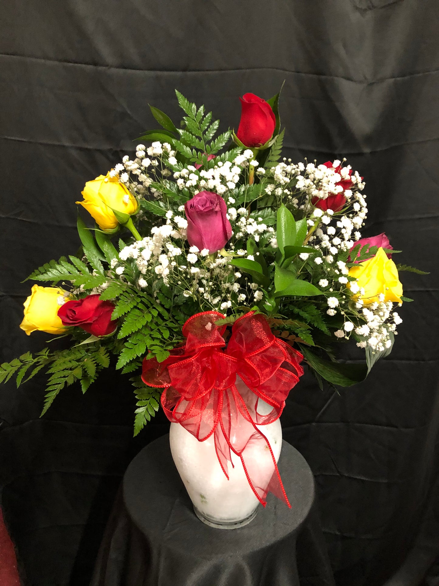 One Dozen MIXED Colored Roses